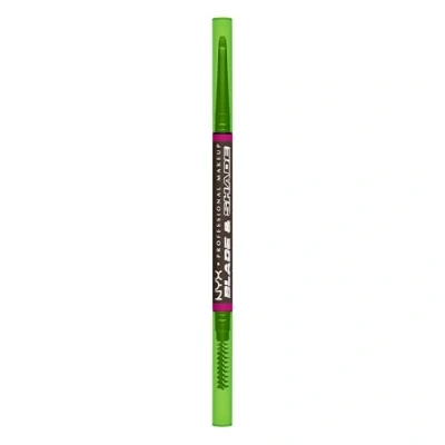 Image of NYX Professional Makeup Eye Brow Pencil, Nano Mechanical Up to 16HR wear, Smooth glide pigment, Blade &amp; Shade, Espresso, 1 count