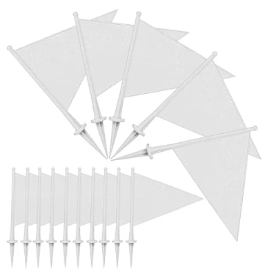 Image of ND Sports Cricket BOUNDARY Flags Marker Pack of 25, One Size, HIMANSHU FLG 25PCS (Boundary flag, 20)