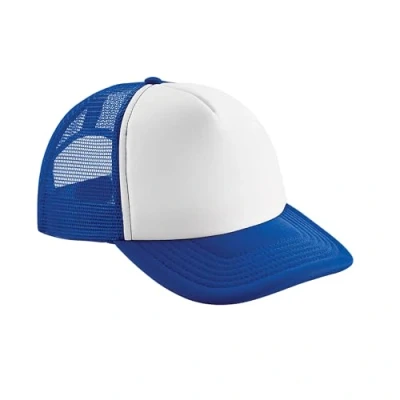 Image of Beechfield Vintage Plain Snap Back Trucker Cap Classic Retro Style Hat