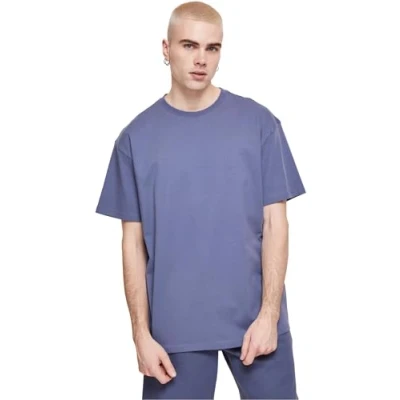 Image of Urban Classics Heavy Basic Tshirt, Men&#039;s, Size: Large, Vintageblue
