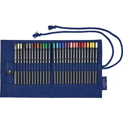 Image of Faber Castell Creative Studio Goldfaber Colour Pencil, Multicoloured (Set of 30) Single For Art, Craft, Drawing, Sketching, Home, School, University, Colouring