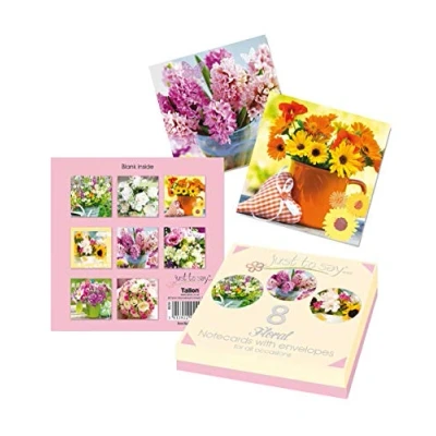 Image of Just to Say Floral Note Cards in A Box for Greetings and Letters