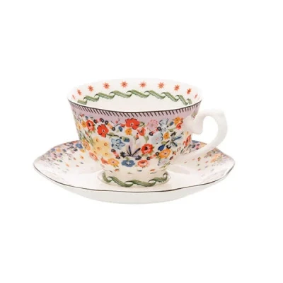 Image of Cath Kidston Harmony Ditsy Teacup &amp; Saucer