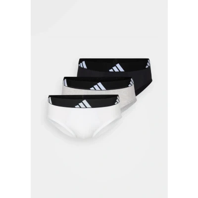 Image of adidas Sportswear Brief 3 PACK Briefs, Men&#039;s, Size: XXL, Grey/black/white