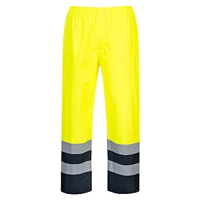 Image of Portwest Hi Vis Two Tone Traffic Trouser Yellow Large