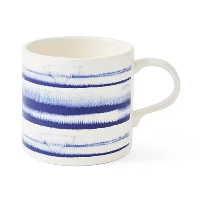 Image of Portmeirion Mug Meirion Blue Wash Horizontal Stripes Single