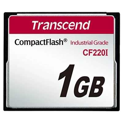 Image of Transcend 1GB CF CompactFlash memory card cards (CompactFlash, 40 85 C, Black, 55 100 0 95%)