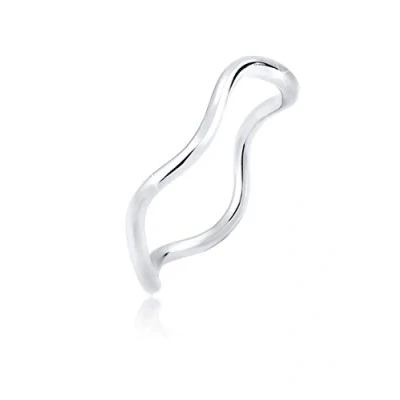 Image of Elli Ring Ladies Wave Optics Trend in 925 Sterling Silver
