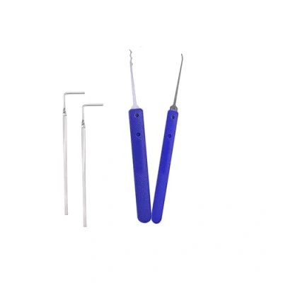 Image of Beginner Lock Pick Practice Set,Transparent with Lockpick Tool,Cheap Picking Kit (C KIT)