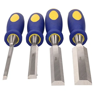 Image of 4pc Chisel Carving Wood Work Carpentry Bevel Edge Edged Chisels Woodworking