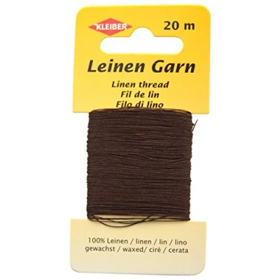 Image of Kleiber Linen Thread, Brown, 11.8x6.2x0.4 cm