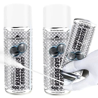 Image of AABCOOLING Pack of 2 Home&amp;Office Gas Duster Freezing Spray 400ml K5, Freezer Spray, Freezes Down to 50*C Multipurpose Tool, Engine Cleaners, Automotive, Fluids