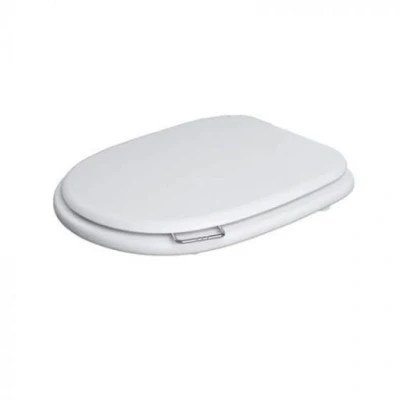 Image of RAK Ceramics Washington Wood Soft Close Seat &amp; Cover Matt White RAKWTNSEAT500