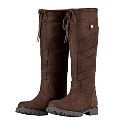 Image of Dublin Adults Unisex Kennet Leather Boots (5 UK) (Chocolate)