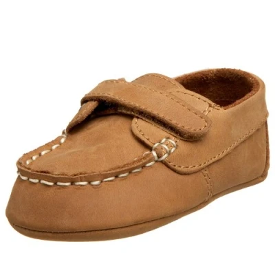 Image of Ralph Lauren Layette Baby Boy&#039;s Captain Ez Soft Sole (Infant/Toddler), Tan, 4 Toddler