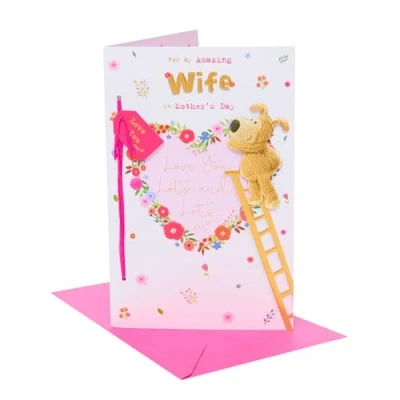 Image of Boofle Mother&#039;s Day Card for Wife Cute Design