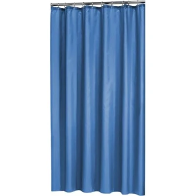 Image of Sealskin Madeira Shower Curtain, Polyester, Blue, 120 x 200 cm
