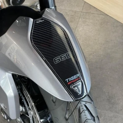 Image of Resin Bike Motorcycle 3D Stickers Compatible with Triumph Tiger Sport 660 2022 2023. Fender Covers Protections from Impact and Scratches. Gadget Moto