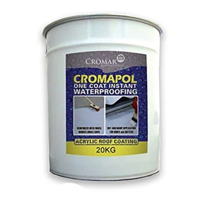 Image of Cromar Grey Cromapol Acrylic Waterproofing Roof Sealant Fibre Reinforced Coat 20Kg