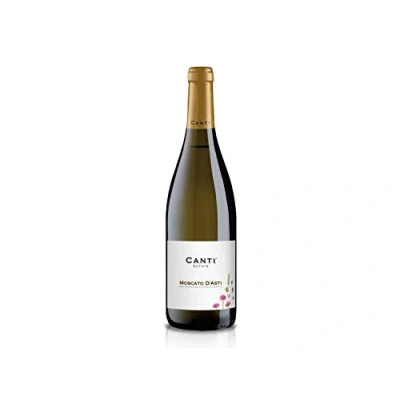 Image of Canti White D.O.C.G. Sparkling Wine, Moscato d&#039;Asti 5,5%, Italian Grape Variety from Piemonte, Fruity and Sweet Taste, 1x750 ml