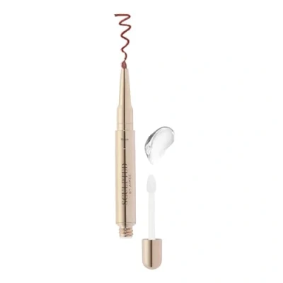 Image of Line &amp; Shine Duo Rose from Sculpted by Aimee 2 in 1 Long Lasting Creamy Liner and Clear Gloss with Shea Butter Raspberry Seed Oil