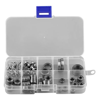Image of 79pcs RC Bearings Screws Set, Metal Car Repair Tool Box for Traxxas TRX4 1/10 Crawler Replacement Component Parts