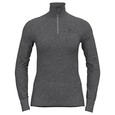 Image of odlo Women Functional long sleeve shirt with zipper ACTIVE WARM ECO, steel grey melange, S