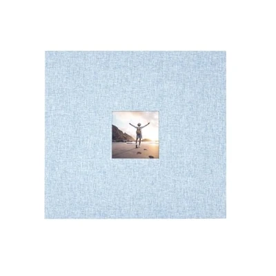 Image of 12x12 Fabric Scrapbook, Blue Fog