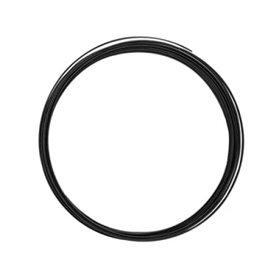 Image of Vaessen Creative Aluminium flat wire 3,5x1mm 5m black,