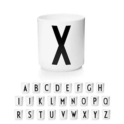 Image of Design Letters Coffee Cup A Z Christmas Gift for Women, Men Porcelain Mug Personalised Initial Decorations/Table Decoration Letter 250 Ml