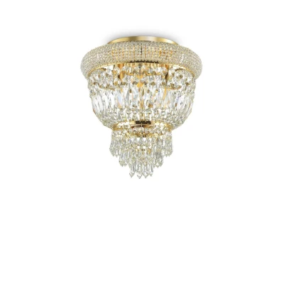 Image of Dubai 3 Light Ceiling Chandelier Brass, E14