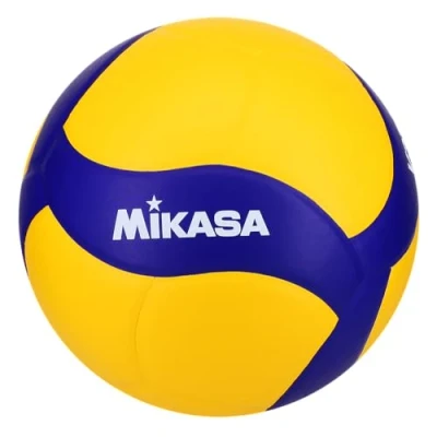 Image of MIKASA V330W, Competition Club Indoor Game Volleyball, Blue/Yellow