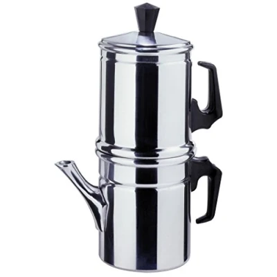 Image of ILSA Aluminium Napoletan Coffee Maker TZ.1, Aluminium, Multicoloured, 1 Cup