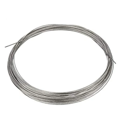 Image of Stainless Steel Wire Rope 0.9mm 0.04 Inch Diameter 32.8 Feet Length 20 Gauge 304 For Lifting Pulley Wheel