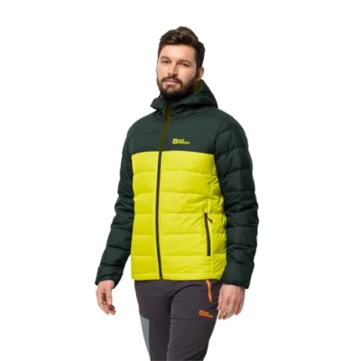 Image of Jack Wolfskin Men&#039;s Ather Down Hoody M Jacket, Firefly, S