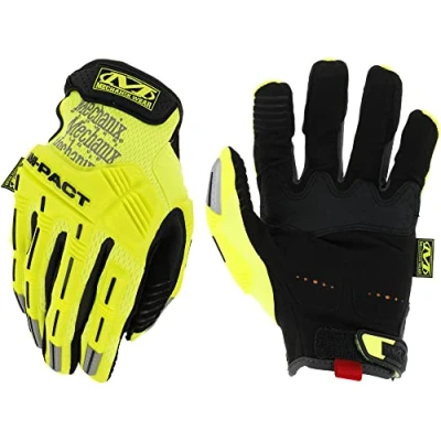 Image of Mechanix Wear Hi Viz M Pact® Gloves (Small, Fluorescent Yellow)