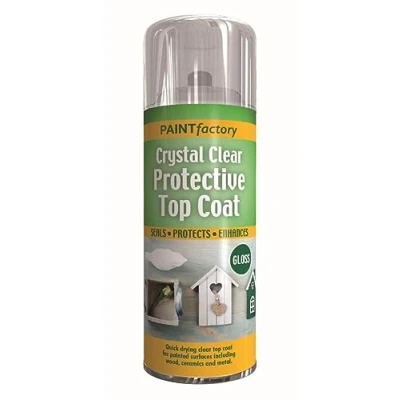 Image of AlezyB 3 x 400ml Clear UV Proof Aerosol Spray Protective Top Coat Crysal Gloss Preserves Seals