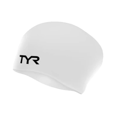 Image of TYR Long Hair Swimming Cap White