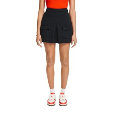 Image of ESPRIT Women&#039;s 024ee1d306 Skirt, 001/Black, 3 UK