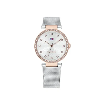 Image of Tommy Hilfiger Analogue Quartz Watch for women with Silver Stainless Steel mesh bracelet 1782506
