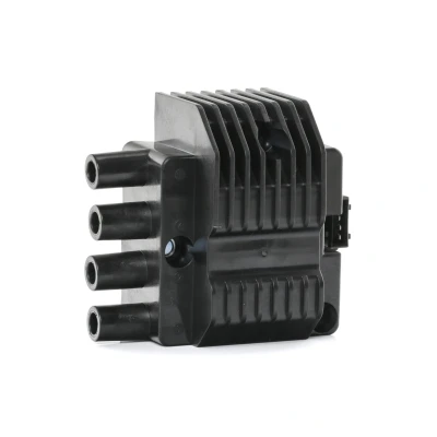 Image of 2508430 Ignition Coil HELLA 5DA 193 175 651 4 pin connector 12V Block VAUXHALL: Nova CC, Astra Mk4 Corsa Mk1