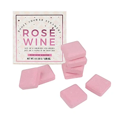 Image of Gift Republic Set of 8 Shower Steamers Pack Rosé Wine Scent (8x 30 Gram)