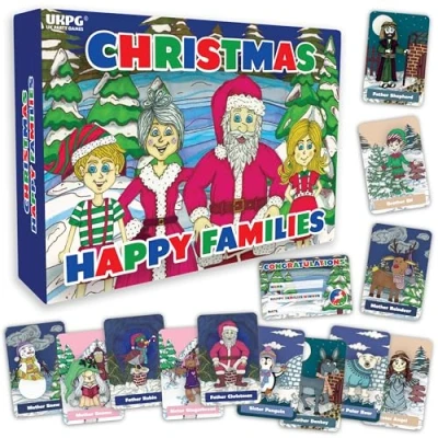 Image of UKPG Christmas stocking Filler HAPPY FAMILIES For Family, Children, Party, Family Game, eve box fillers, fillers
