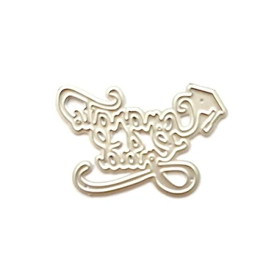 Image of Yooghuge Die Cuts for Card Making,Graduation Congratulations Cutting Dies Scrapbooking Stencil Metal Embossing DIY Photo Album Template Mold