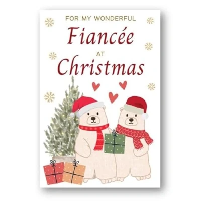 Image of Second Ave Fiancee Polar Bear Christmas Xmas Holiday Festive Greetings Card