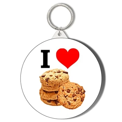Image of Gift Insanity I LOVE COOKIES 45mm Keyring