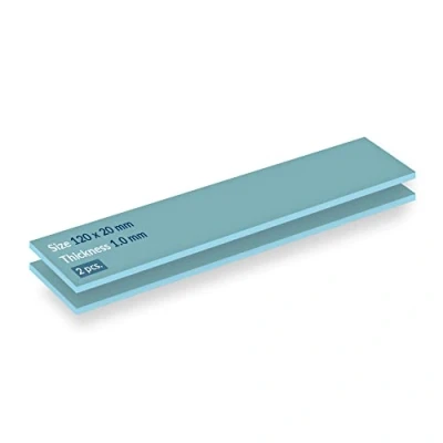 Image of ARCTIC TP 2 (APT2560): Economic Thermal pad, 120 x 20 1.0 mm (2 Pieces) Excellent heat conduction, Low hardness, Ideal gap filler, Easy installation, Safe handling Blue
