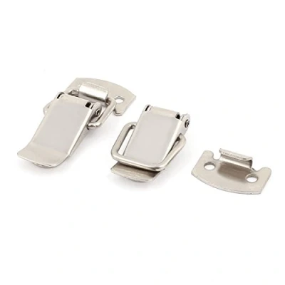 Image of Sourcingmap 4.5cm Box Case Stainless Steel Spring Draw Toggle Latch Catch 2Pcs