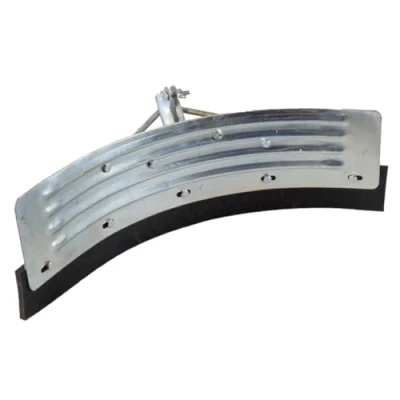Image of Doblit Yard Scraper / Pusher Heavy Duty Metal Squeegee Reinforced with Rubber Blade Ideal for Slurry , Manure Muck Mud Snow Curved (18inch)