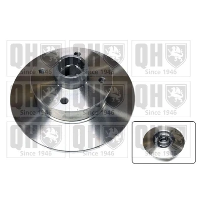 Image of 191615601B Brake disc QUINTON HAZELL BDC3712 226mm 10mm 4 100mm solid VOLKSWAGEN: GOLF 3, 2, Polo III Hatchback, SEAT: Ibiza 2